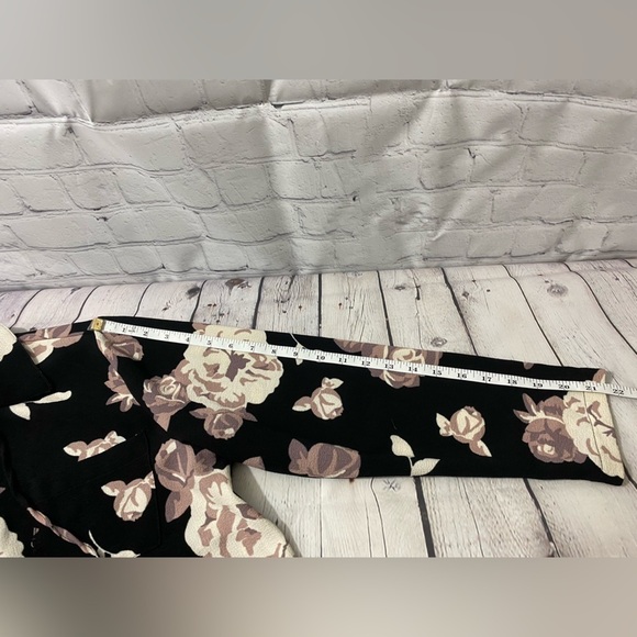 Mud Pie Floral Long-Sleeve Shirt Dress Lace-Up Neckline Womens Size Large - Picture 9 of 9